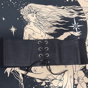 Torrid Sexy Black Lace-Up Corset Waist Belt, 1XL